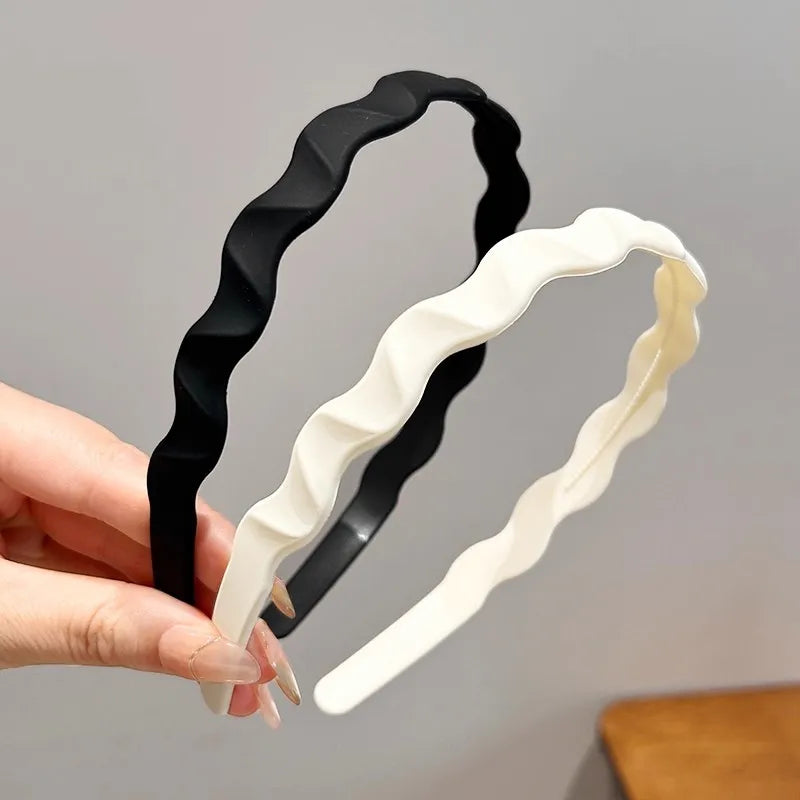 Solid Wave Plastic Hairband
