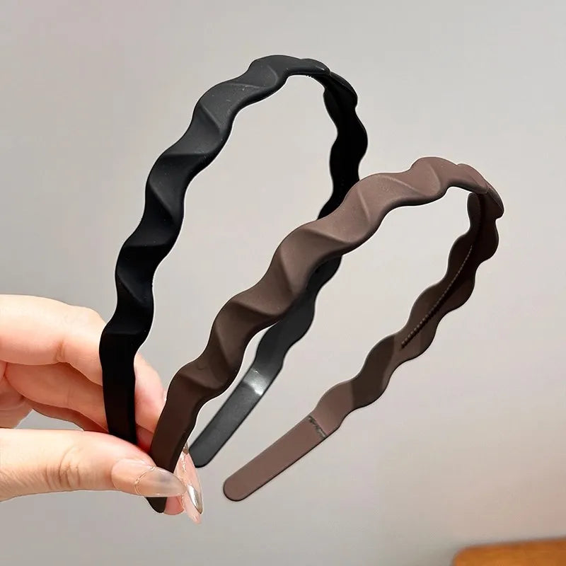 Solid Wave Plastic Hairband