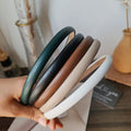 PU Solid Vintage Hair Band