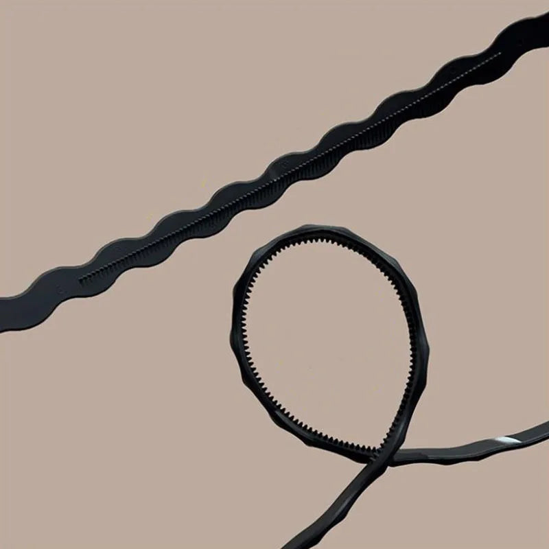 Solid Wave Plastic Hairband
