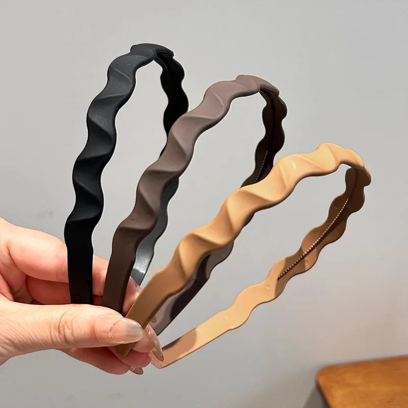 Solid Wave Plastic Hairband