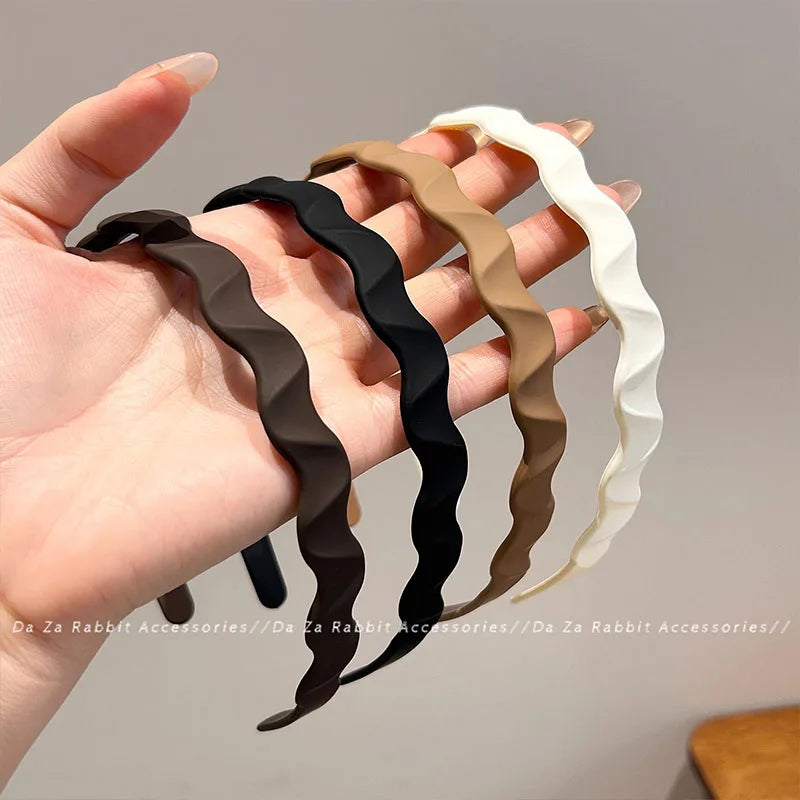 Solid Wave Plastic Hairband